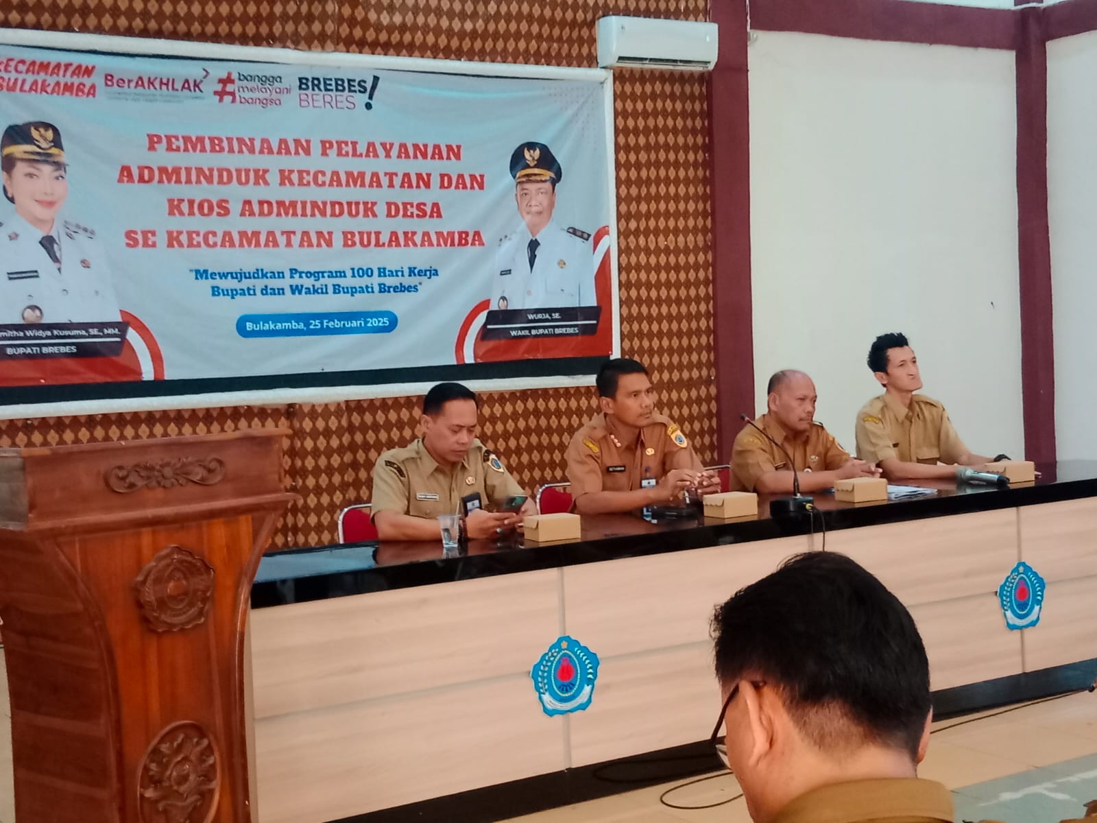 Kecamatan Bulakamba Pembinaan Pelayanan Adminduk, Dorong 100 Hari Kerja Bupati
